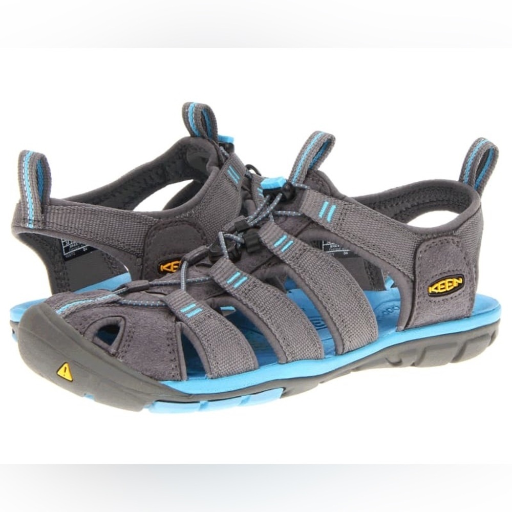 Keen Clearwater CNX Gray Blue Slip On Hiking Outdoor Sandal Shoes Sz Women’s 8.5